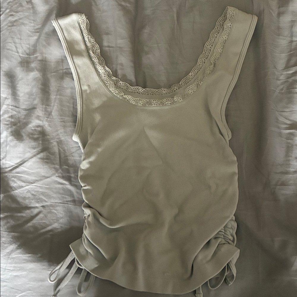 Lace Trim Tank Top